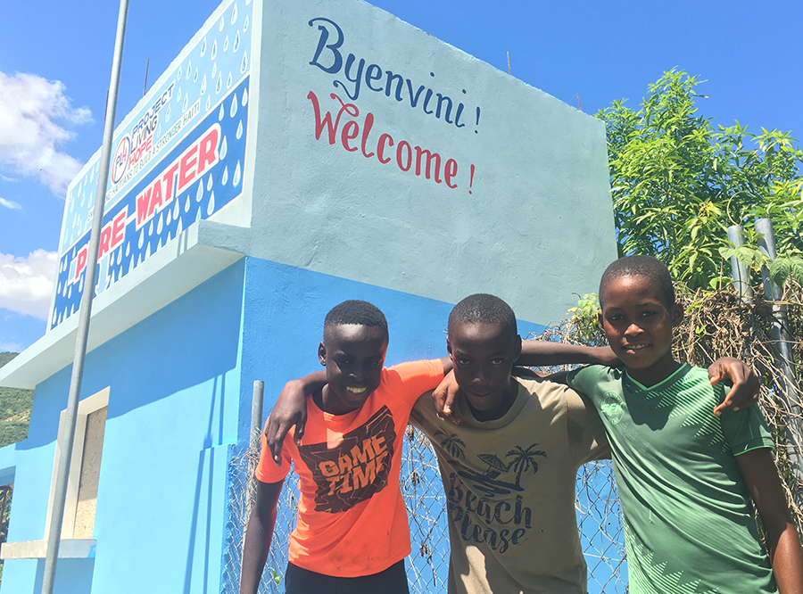 Project Living Hope’s water purification center in Haiti.