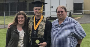 Cascade graduate Zach Sandau and his family.    Submitted Photo