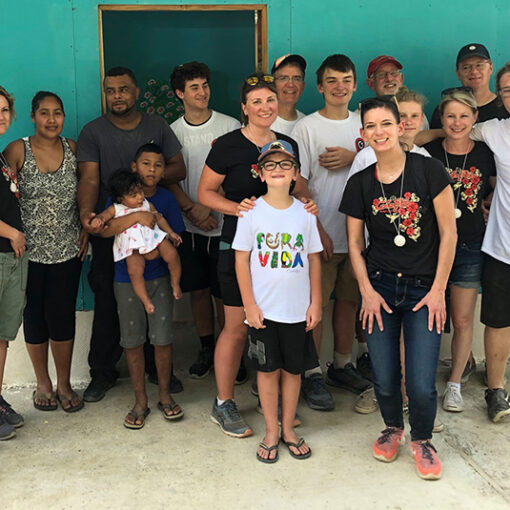 A Regis High School misison group participated in building a house in Costa Rica in January. Submitted photo