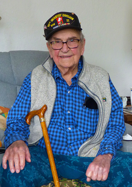 Vernon Staley will turn 100 on March 26. Submitted Photo