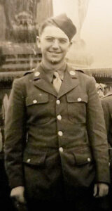 WWII Vet Vernon Staley during his deployment to France and Germany. Submitted Photo