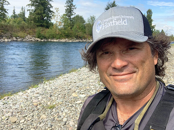 Travis Williams is shown in his usual habitat, on the Willamette River. Submitted Photo