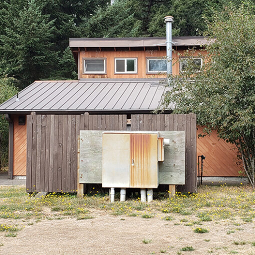 The B Loop restroom at the Silver Falls State Park campground. The outdated, 1970s style facility will be replaced in state-bond funded work that will continue into next spring. James Day