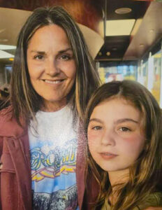 Mary Elizabeth Kelley and her oldest granddaughter, 12 year-old Brie